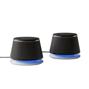 Amazon Basics V620 Stereo 2.0 Speakers for PC Laptop USB-Powered 3.5mm Black